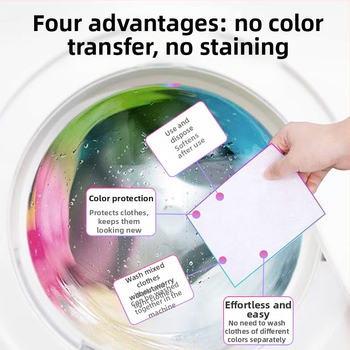 Yopeng Líst absorpcie farieb do práčky, papier proti škvrnám pre miešané pranie