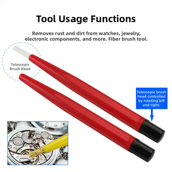 Pero na opravu a čistenie hodiniek — Odstraňovanie škvŕn a čistenie šperkov hodiniek (meďový drôt; oceľový drôt; nylon; kefka z vlákien skla)