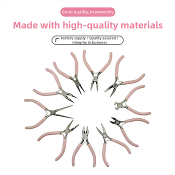 Papuošalų replės rinkinys: daugiafunkcinės replės su adatos nosimi, apvalią nosimi ir įstrižos nosies replėmis; aukštos anglies plienas; laidų izoliacijos pašalinimui