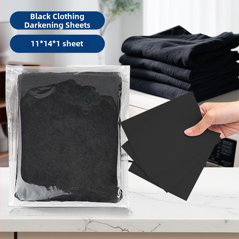 Listy na zčiernenie odevov – Papier na farbenie čiernych odevov, Obnova, Čistá hmotnosť 1–1,5 kg/L, Hromadné balenie