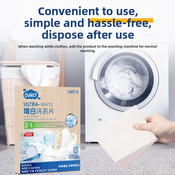 Prášky na zosvetlenie oblečenia – séria Whitening Tablets, netto obsah pod 200 g, krabica 204 kusov, základné balenie