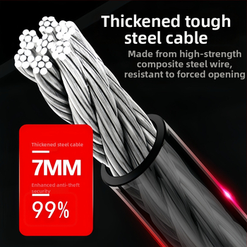 Reťazový zámok pre bicykle a motocykle, proti krádeži, všeobecný model, moderný minimalistický štýl