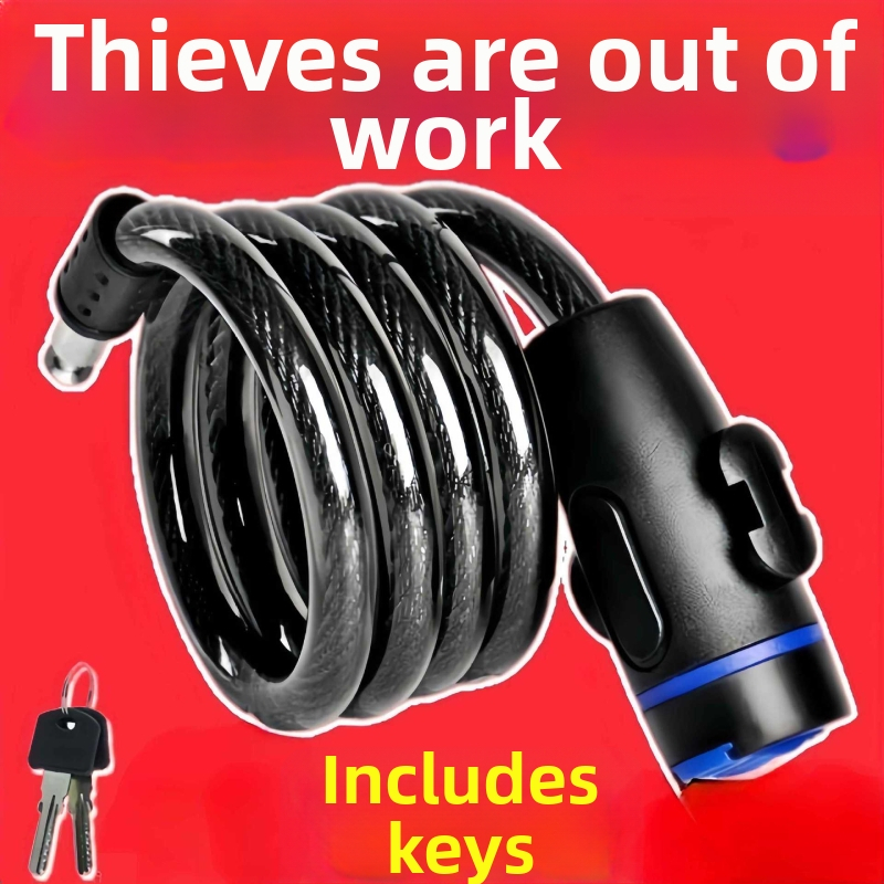 Reťazový zámok pre bicykle a motocykle, proti krádeži, všeobecný model, moderný minimalistický štýl