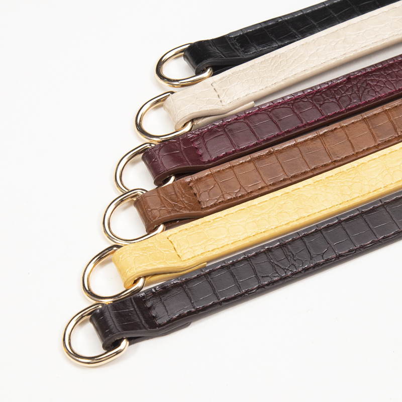 PU materjalist krokodilli musteriga koti õla rihm, vastupidav, reguleeritav, koormuse vähendamine