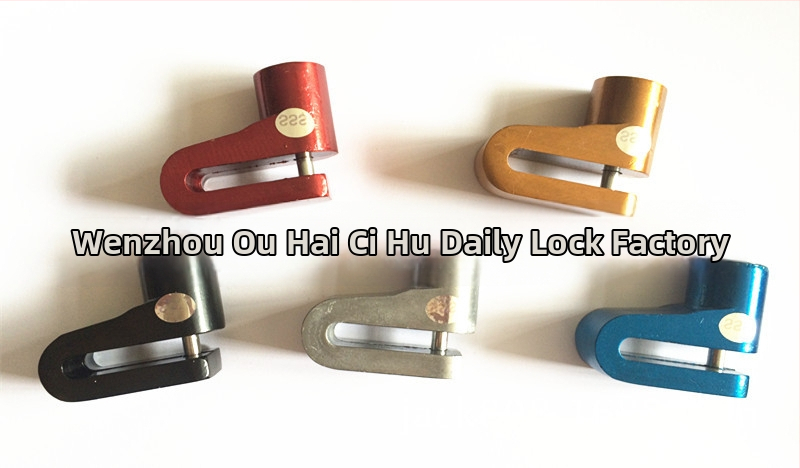 Jinku zámok na kotúčové brzdy pre bicykle a motocykle – model 147, zinková zliatina, 150 g