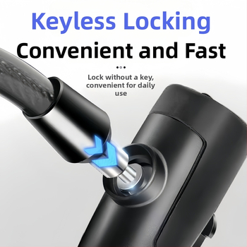 Univerzálny bez značky reťazový zámok pre bicykel a motocykel, minimalistický štýl, neprispôsobiteľný