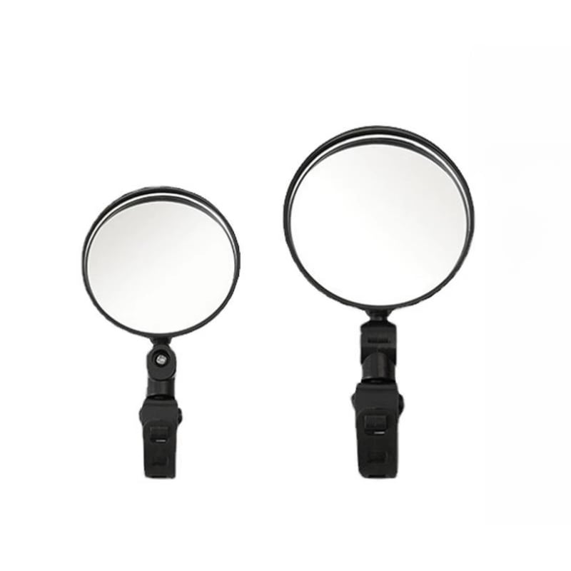 Zadné zrkadlo pre bicykle a elektro bicykle, kruhové sklenené zrkadlo s PP púzdrom, univerzálne uchytenie, malý kruhový model, na dochádzanie