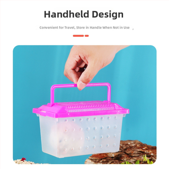 Priehľadná transportná krabička pre škrečky — odolný plast, značka Ha whale bear, určené pre domáce zvieratá