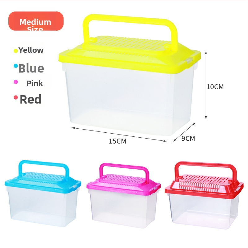 Priehľadná transportná krabička pre škrečky — odolný plast, značka Ha whale bear, určené pre domáce zvieratá