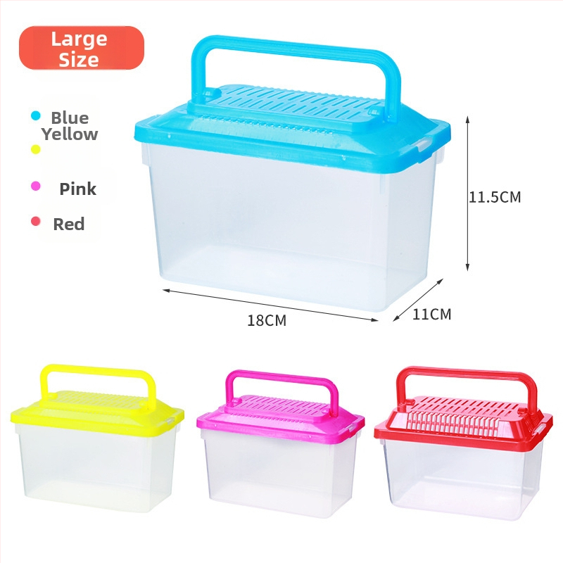 Priehľadná transportná krabička pre škrečky — odolný plast, značka Ha whale bear, určené pre domáce zvieratá