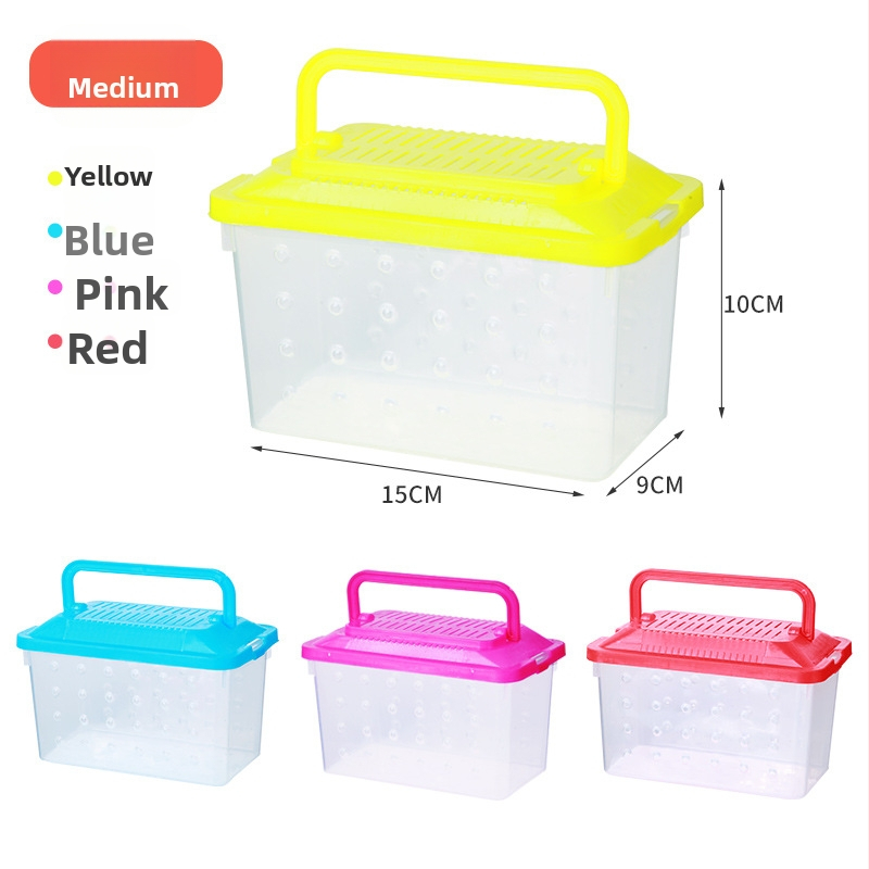 Priehľadná transportná krabička pre škrečky — odolný plast, značka Ha whale bear, určené pre domáce zvieratá