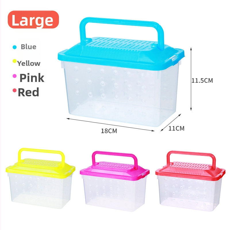 Priehľadná transportná krabička pre škrečky — odolný plast, značka Ha whale bear, určené pre domáce zvieratá