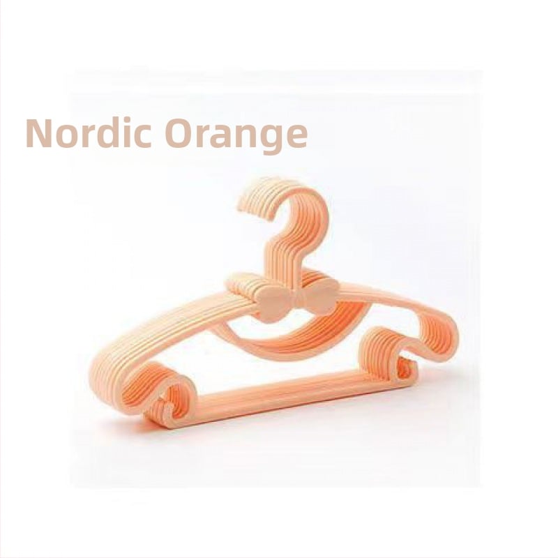 Plastová detská vešiak na oblečenie s držiakom na nohavice a kravaty, 100% nový plast, uvedené na trh v roku 2024, balenie 10 kusov