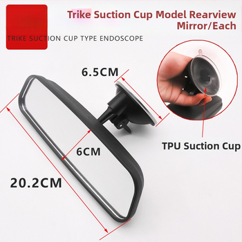 Mojielong 12V konvexné spätné zrkadlo so svetlom pre uzavreté štvorkolové osobné vozidlo