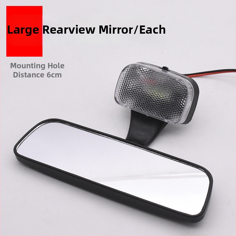 Mojielong 12V konvexné spätné zrkadlo so svetlom pre uzavreté štvorkolové osobné vozidlo