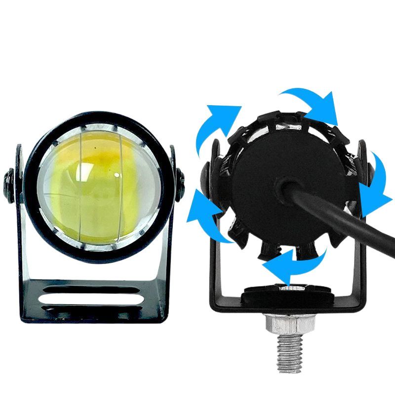 LED vysokovýkonný reflektor na motocykel, univerzálny 12V-80V, diaľkové/blízke svetlo