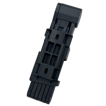 jinku hajlékony kerékpárzár, modell Folding Lock, anyagok: cinkötvözet, PVC és rozsdamentes acél dübelek, súly 700 g, stílus Modern Minimalista