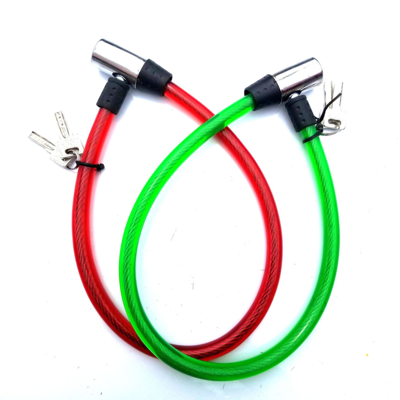 Žiedinis raktų užraktas dviratėms ir motociklams – plieninis kabelis, modelis 2080, Yan Jun