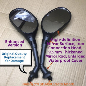 Motocyklové spätné zrkadlo s proti oslneniu; kompatibilné s Dream Chaser 125 a Princess 110 skúter; Značka: Strength Factory; Určené na export; Hlavné trhy: Afrika, Európa, Amerika, Juhovýchodná Ázia