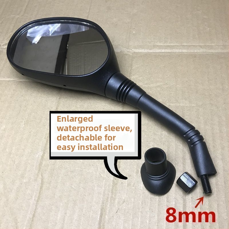 Motocyklové spätné zrkadlo s proti oslneniu; kompatibilné s Dream Chaser 125 a Princess 110 skúter; Značka: Strength Factory; Určené na export; Hlavné trhy: Afrika, Európa, Amerika, Juhovýchodná Ázia