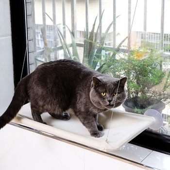 Textilný mačací hamak s prísavkami – všetky ročné obdobia, vnútorné použitie, priedušné hniezdo pre mačky