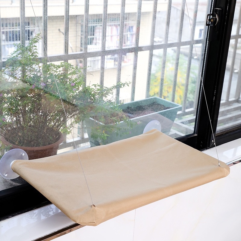 Textilný mačací hamak s prísavkami – všetky ročné obdobia, vnútorné použitie, priedušné hniezdo pre mačky