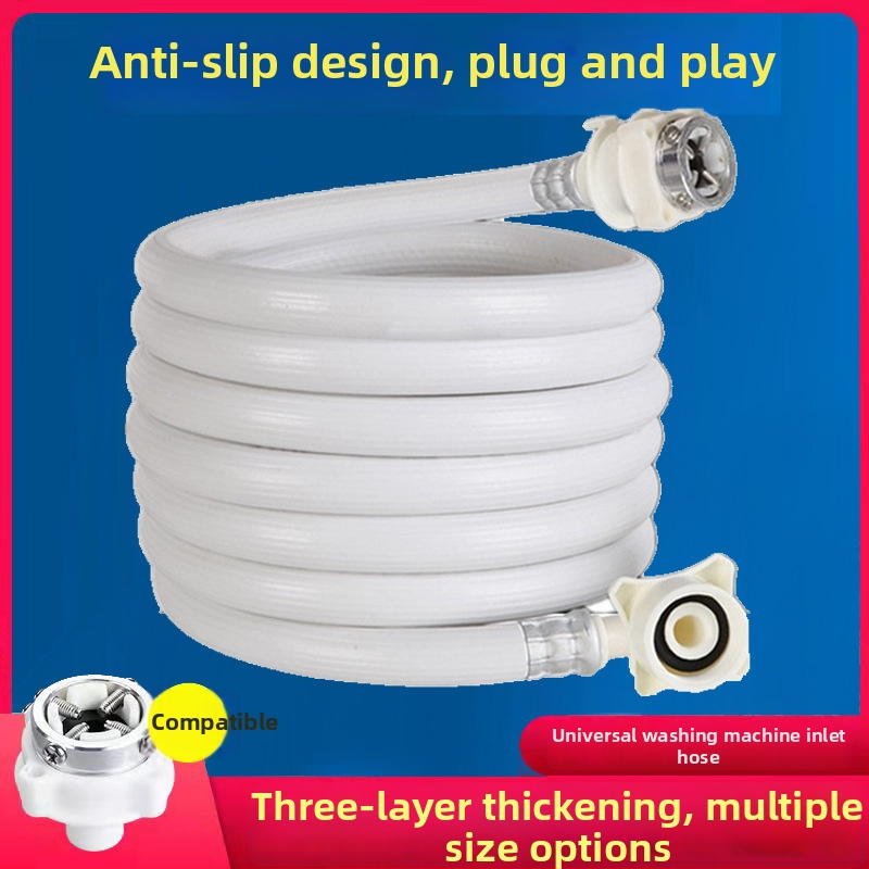 Pesumasina veevoolu sisenditoru, PVC, nominaalne rõhk 6 kg, töötemperatuur 0–30°C, keriühendus