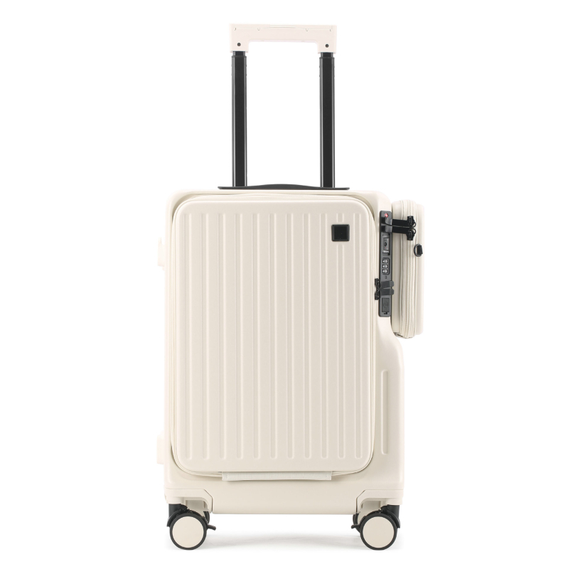 Valiză cu deschidere frontală, PC material, lacăt TSA, impermeabilă, separare uscat-umed