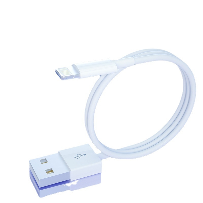 Заряден кабел за iPhone 7/8 Plus, Lightning конектор, бързо зареждане, 10W, TPE материал