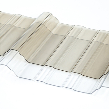 Priehľadné PC strešné dosky na osvetlenie, typ 760/840, hrúbka 1–2,5 mm, vlnené PC panely odolné voči poveternostným vplyvom