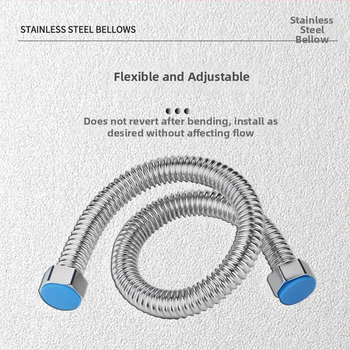 304 roostevabast terasest gofreeritud veevõtu sisendvoolik boilerile, WC-le ja köögile (80 MPa, 0–90°C)