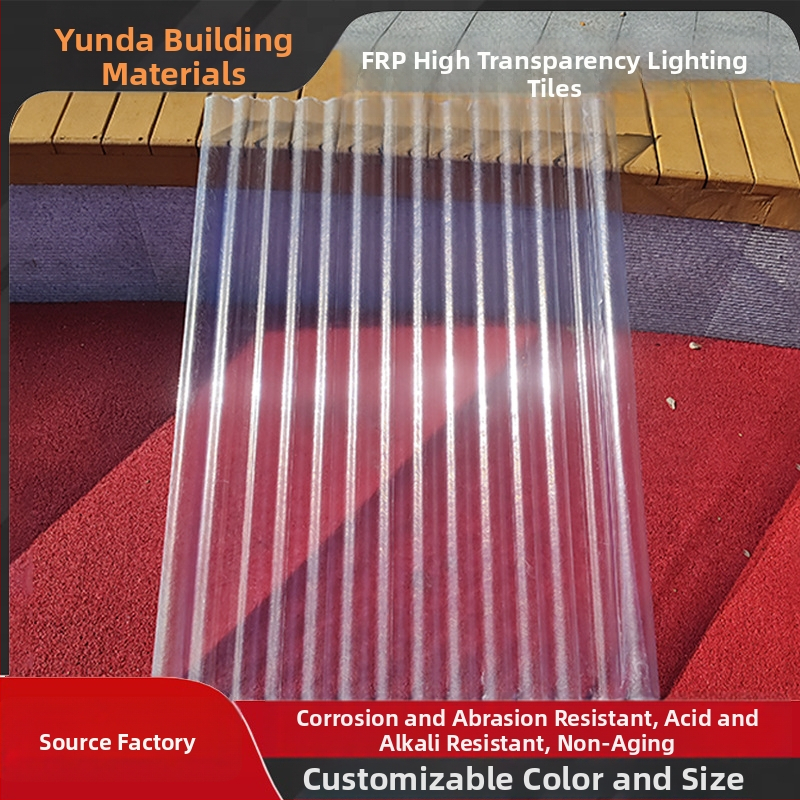 FRP priehľadný panel na osvetlenie strechy, typ 850 malé vlnenie / typ 900 veľké vlnenie