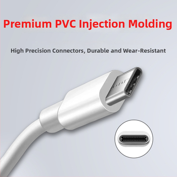 GARLONG 3-in-1 nabíjací kábel USB-C, Lightning a Micro-USB, rýchle nabíjanie, dĺžka 1–2 m, biela