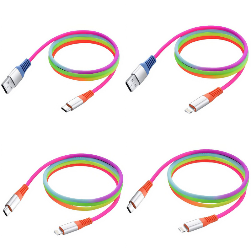 Kabel za punjenje s pletenicom, 66W, USB2.0 / Lightning / Type-C, PD brzo punjenje