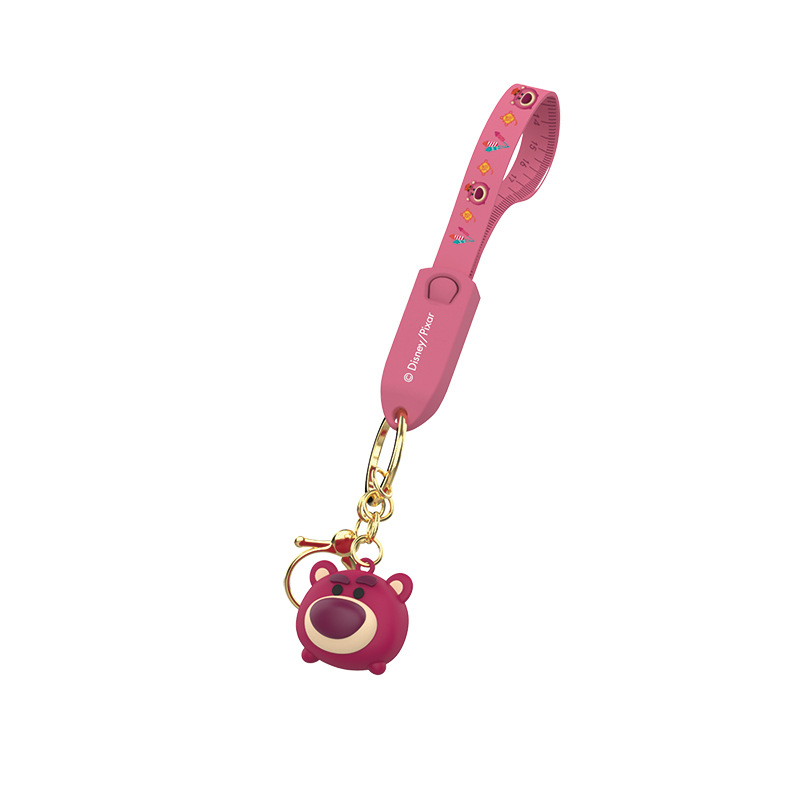 Disney troj-srý náramkový dátový kábel: Lightning, Micro USB a Type-C, rýchle nabíjanie, TPE materiál, až 3A, kompatibilné s Apple a Huawei