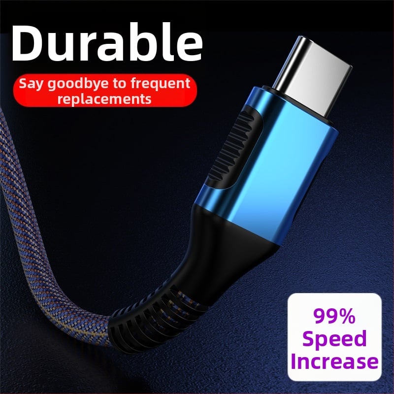 USB džinsa laadimiskaabel Type-C Apple'i seadmetele, kiirlaadimine, 36W, alumiiniumsulam