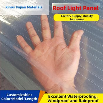 FRP skylight panel pre strechu – priehľadný plast, odolný voči požiaru, FRP konštrukcia