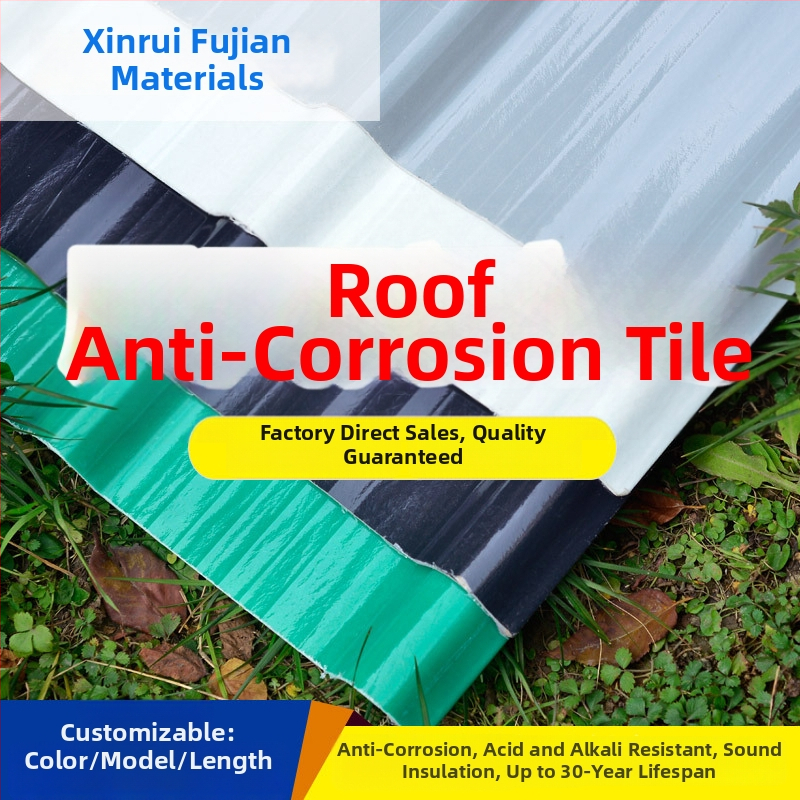 FRP skylight panel pre strechu – priehľadný plast, odolný voči požiaru, FRP konštrukcia