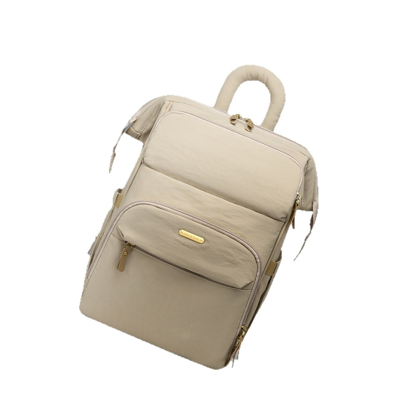 JOYNCLEON Ruksak za njegu bebe — vodootporan s odjeljivanjem suho/mokro; materijal: tkanina; dizajn: ruksak; zakrivljena naramenica