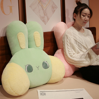 Jaapani stiilis lumbos-padja jänese motiiviga; polüestrist kate ja kiudtäidis; sobib diivanile, magamistuppa, raamatukogusse, üliõpilaskorterisse, kontorisse ja autosse