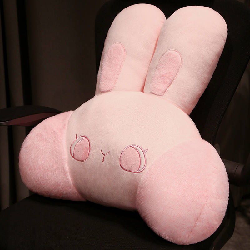 Jaapani stiilis lumbos-padja jänese motiiviga; polüestrist kate ja kiudtäidis; sobib diivanile, magamistuppa, raamatukogusse, üliõpilaskorterisse, kontorisse ja autosse