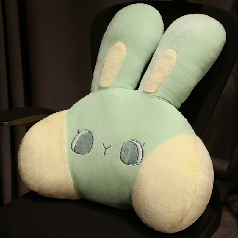 Jaapani stiilis lumbos-padja jänese motiiviga; polüestrist kate ja kiudtäidis; sobib diivanile, magamistuppa, raamatukogusse, üliõpilaskorterisse, kontorisse ja autosse