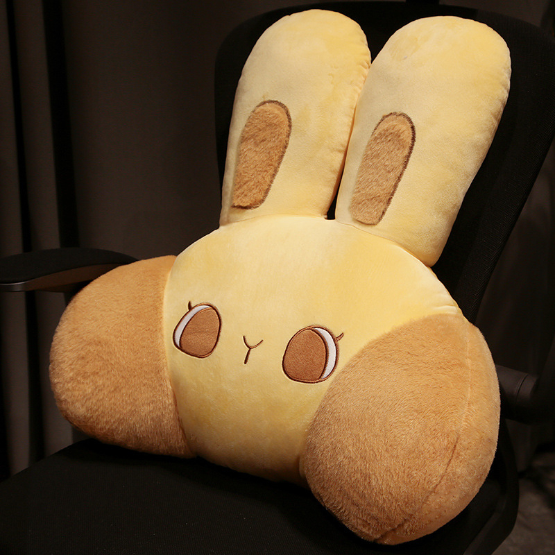 Jaapani stiilis lumbos-padja jänese motiiviga; polüestrist kate ja kiudtäidis; sobib diivanile, magamistuppa, raamatukogusse, üliõpilaskorterisse, kontorisse ja autosse