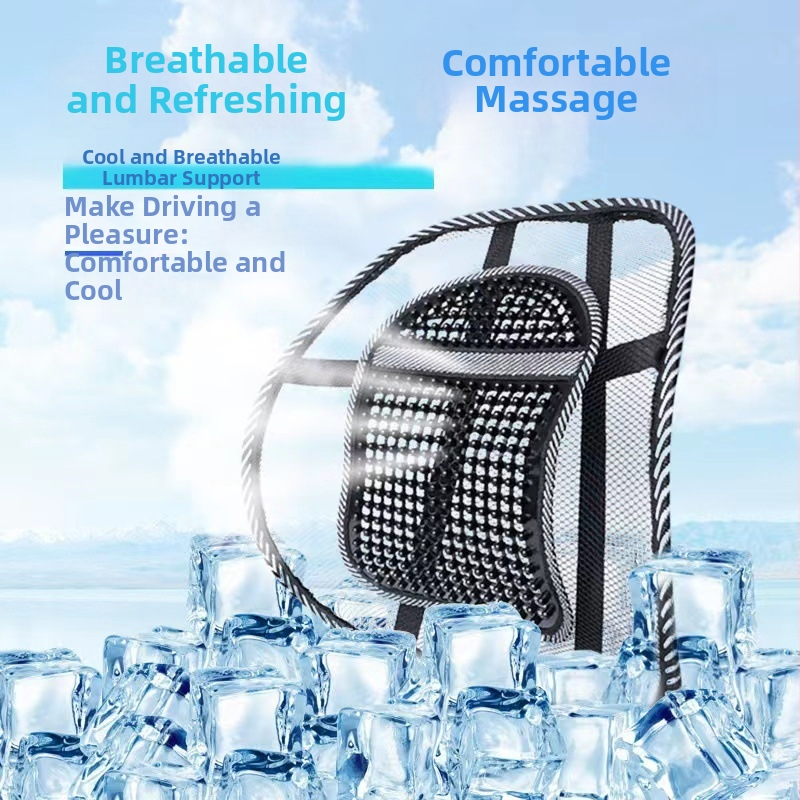 Autosedadlová opora bedrová vankúš z priedušnej sieťoviny, celoročné použitie, kompatibilné s Bevice, výplň: 1, čínske štýl