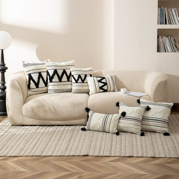 Dekoratiivne padja kate – Skandinaavia stiil, Geomeetriline muster, Polüester, ilma sisu