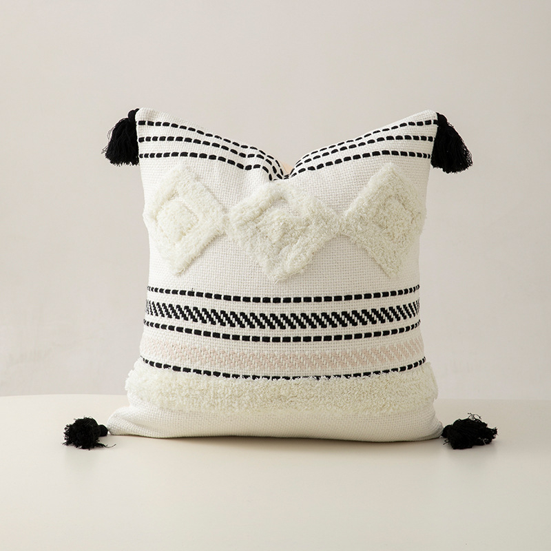 Dekoratiivne padja kate – Skandinaavia stiil, Geomeetriline muster, Polüester, ilma sisu