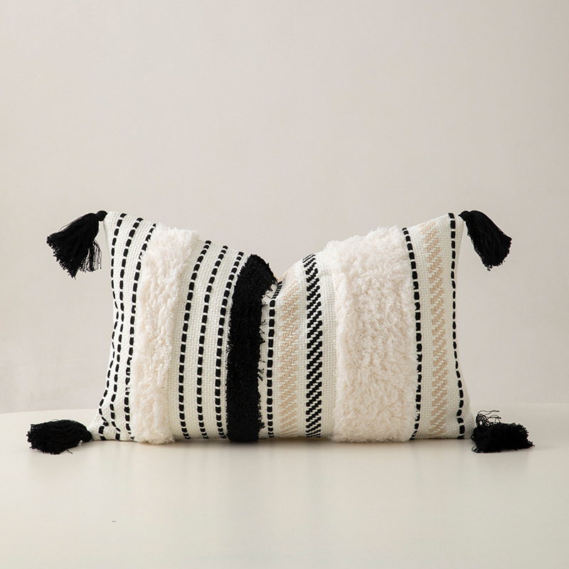 Dekoratiivne padja kate – Skandinaavia stiil, Geomeetriline muster, Polüester, ilma sisu