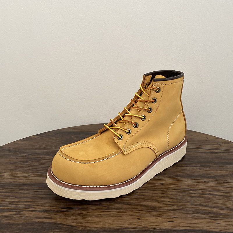 Martens štýlu pracovné čižmy, značky oether, horný materiál: top-grain koža, podrážka: guma, vložka: top-grain koža, holenná podšívka: ovčia koža