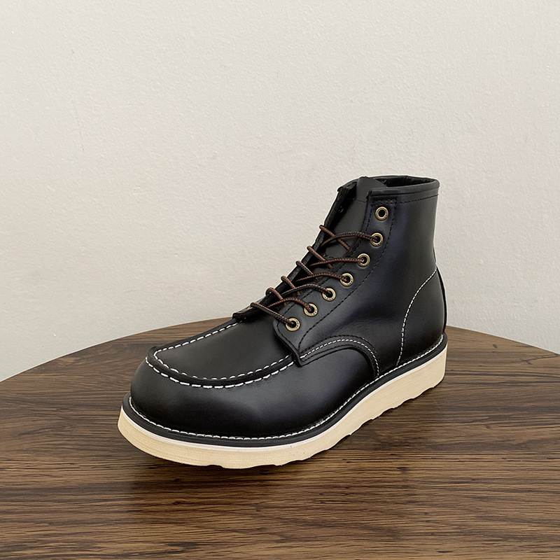 Martens štýlu pracovné čižmy, značky oether, horný materiál: top-grain koža, podrážka: guma, vložka: top-grain koža, holenná podšívka: ovčia koža