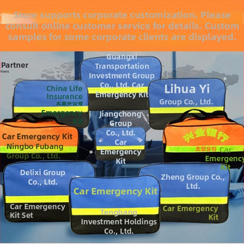 Automobilový núdzový set s viacerými nástrojmi a hasicím prístrojom, prenosný — Brand Town Head; Materiál: textil; Prispôsobenie: Nie